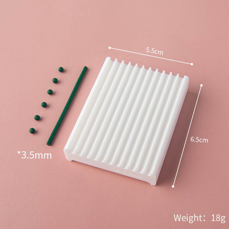 Tira de Atrito/Molde de Bola Macia 1-6mm Cerâmica Macia Diâmetro Disponível em Ambos os Lados Brincos DIY Bola Pequena de Argila Ferramenta de Moldagem Rápida