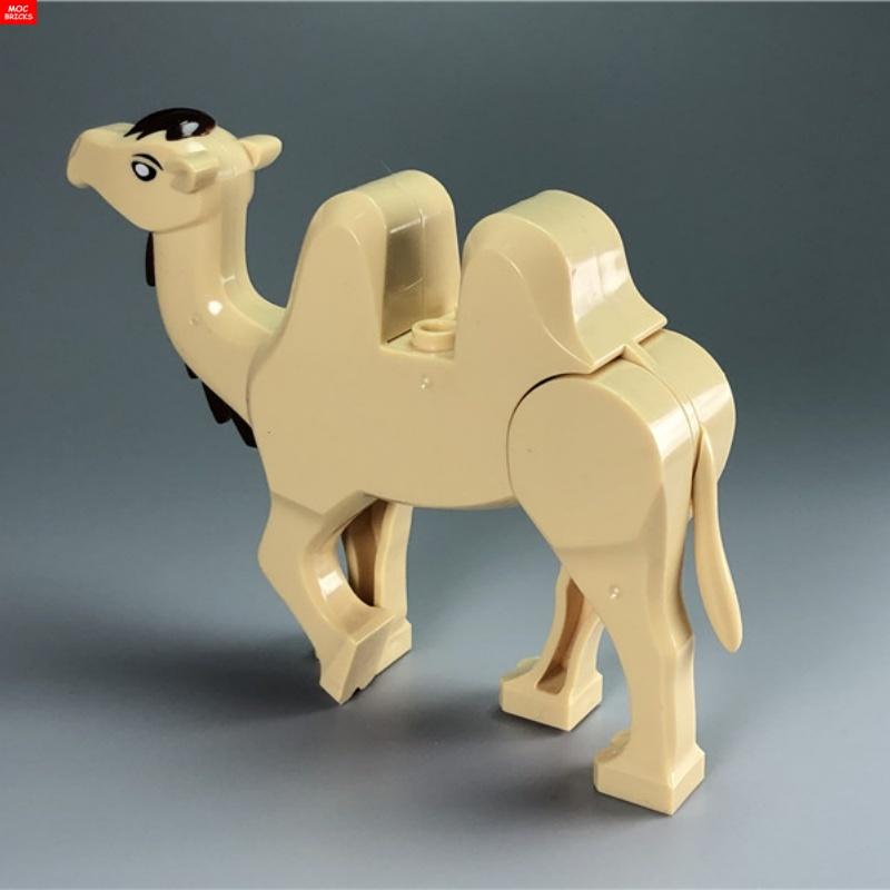 MOC Blocks Desert Camels Arab Scarf mustache Helmet Headgear 4cm Figure Wear Construction Bricks Learning Playthings Children Gifts