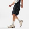 Li-Ning Comfortable Solid Color Mid-Rise Quick-Dry Cool Straight-Leg Sports Shorts Men shorts Black AKSV281-2