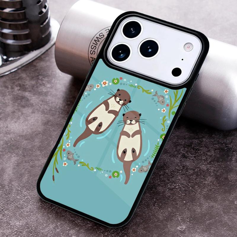 

Sea Otter Animal Phone Case For iPhone 17,16e,15,14,13,12,11,Mini,Pro,MAX soft Silicone Cover iPhone 15 Pro