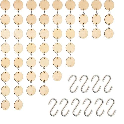 YFFSFDC Mini S-Hooks, Stainless Steel, 100-Pack, Rust-Proof, Durable, 1.4cm, Silver