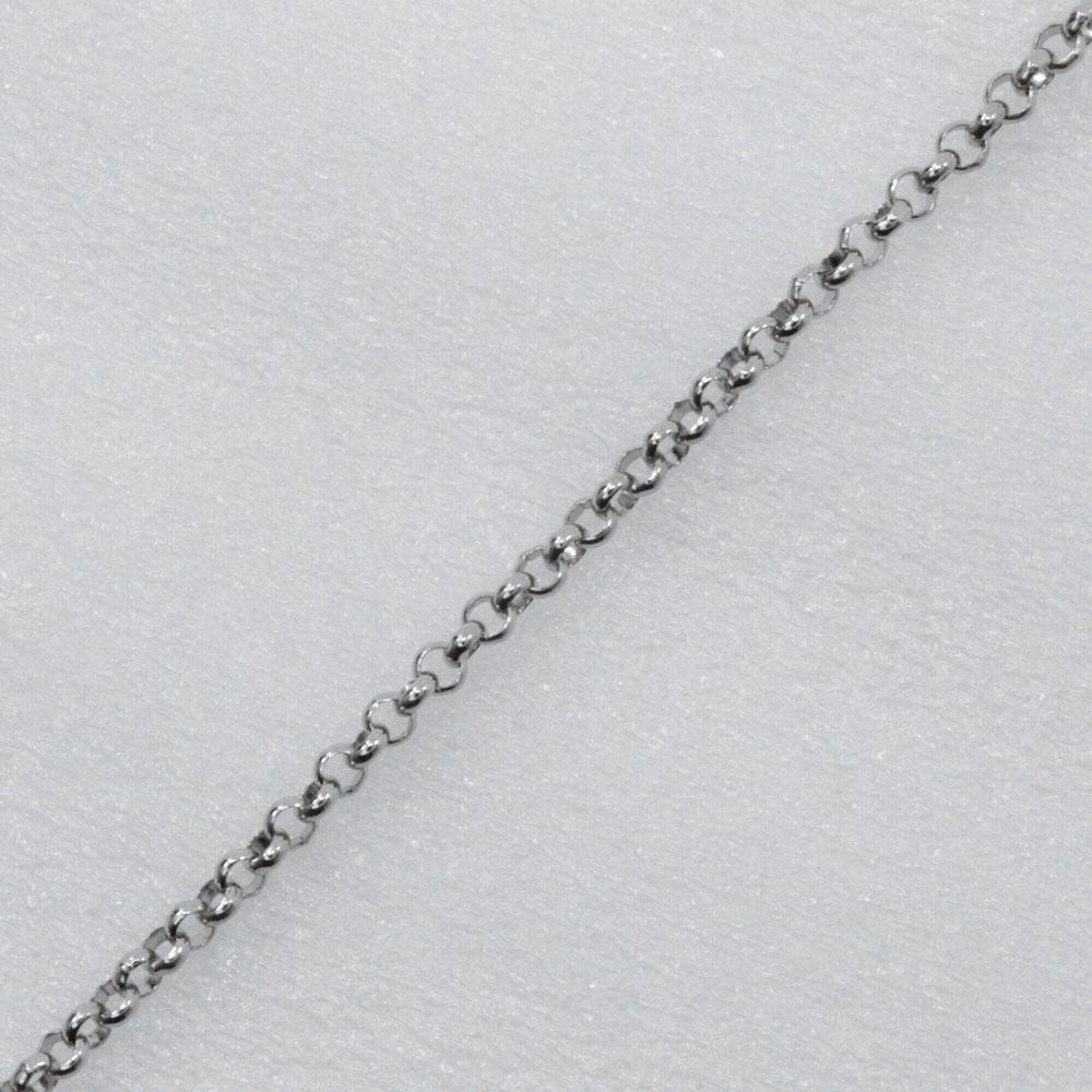 Necklace PtPlatinum/sapphire/diamond 5.9g Women Used