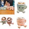 Cute And Comfy Matcha Latte Coffee Cup Plush Toy For Cozy Decor