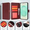 For Samsung Galaxy A25 5G (Global) (161.0mm) Case RFID Blocking Flip Leather Phone Cover with Wrist Strap