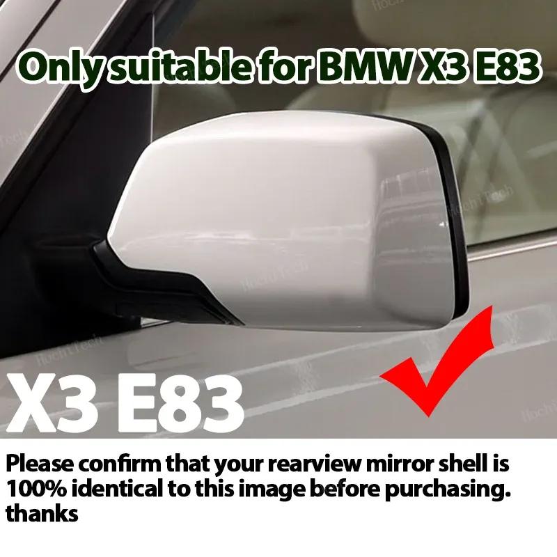 Carbon Fiber Style M Shape Side Mirror Cover Caps for BMW X3 X 3 E83 2003-2010 Replacement