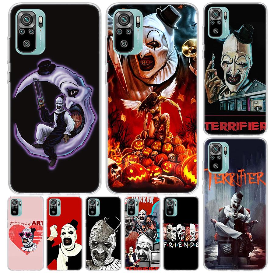 Horror Movie Terrifier Cover For Xiaomi Redmi Note 10 9S 9 8T 8 Pro 7 5 Mi 9T 10T 11T 12T 11 12 Lite 12X A3 A2 A1 Print Coque