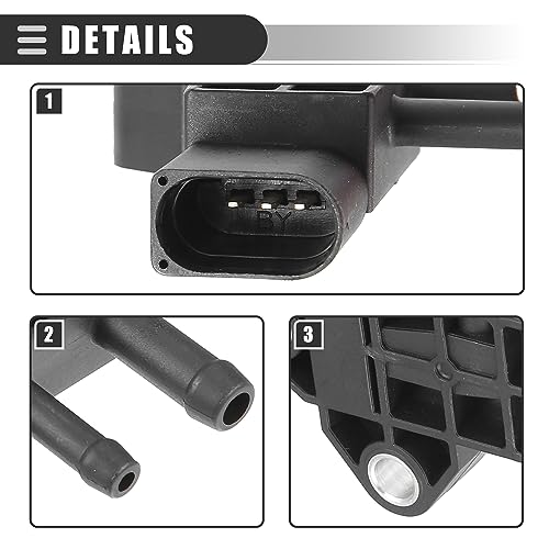 Motoforti Car Manifold Air Pressure Sensor Replacement for Mazda 3 Plastic No. 22627-AA500 Black