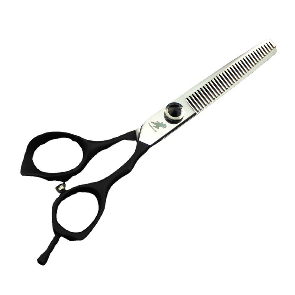 6.0 Inch, Freelander Black Elastic Handle Hair Scissors, Hair Scissors, Flat Scissors, Bangs Scissors, Tooth Scissors, Thin