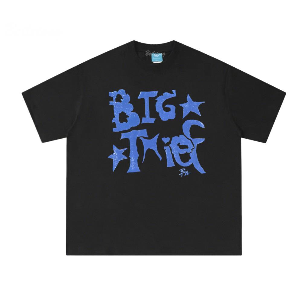 Футболка с логотипом группы Big Thief Летняя гранж-футболка 100% хлопок Модная хлопковая футболка Унисекс XS