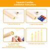 300 hours Lighting Time Flameless LED Candle Warm Light Flickering Flame Table Candle for Holiday Wedding Christmas Home Decor