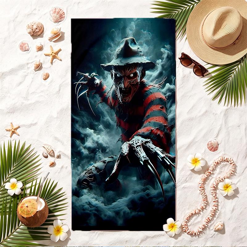 Freddy Krueger Soft Beach Towel Stylish Beach Pool Towel for Summer Seaside Vacation Travel