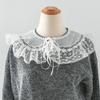 Perfect Match Lace Mesh Fake Collar For Womens Shoulder Wraps Neckwear Tie Sweater Blouse Decoration Elegant Half Shirt Detachable Collar