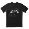 T-shirt Estiva Casual Larga Girocollo Uomo Donna Traspirante Comoda Puro Cotone con Stampa Gioco Dinosauri