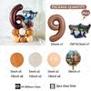 26pcs Italian Brainrot Garland Foill Balloons Column Tung Tung Sahur Birthday Party Gifts Kids Baby Shower Gifts Decorations