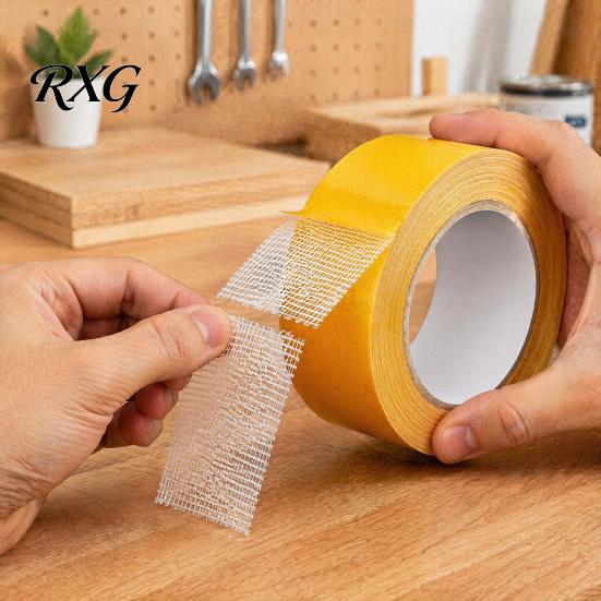 Removable Carpet Tape Heavy-Duty Double Sided Tape, Waterproof Strong Adhesive Double-Sided with Mesh, Grip Double-sided Super Sticky Clear for Walls,