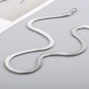 Four-color 6/8mm Chunky Braided Snake Chain Trend Stainless Steel Men Ladies Choker Flat Link Fashion Accessories