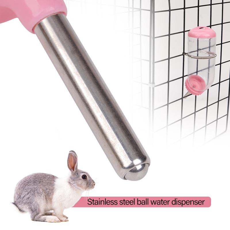 300ml/500ml Plastic Hamster Drinker Water Bottle Dispenser Feeder Hanging Guinea Pig Squirrel Rabbit Pet Drinking Fountain
