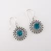 Apatite Gemstone 925 Sterling Silver Jewelry Handmade Drop/Dangle Earrings 1.57" CE-19-9
