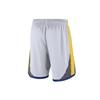 Nike NBA Golden State Warriors Straight-Leg Basketball Shorts with Elastic Waist and Color Blocking Men Bottoms White AJ5604-100