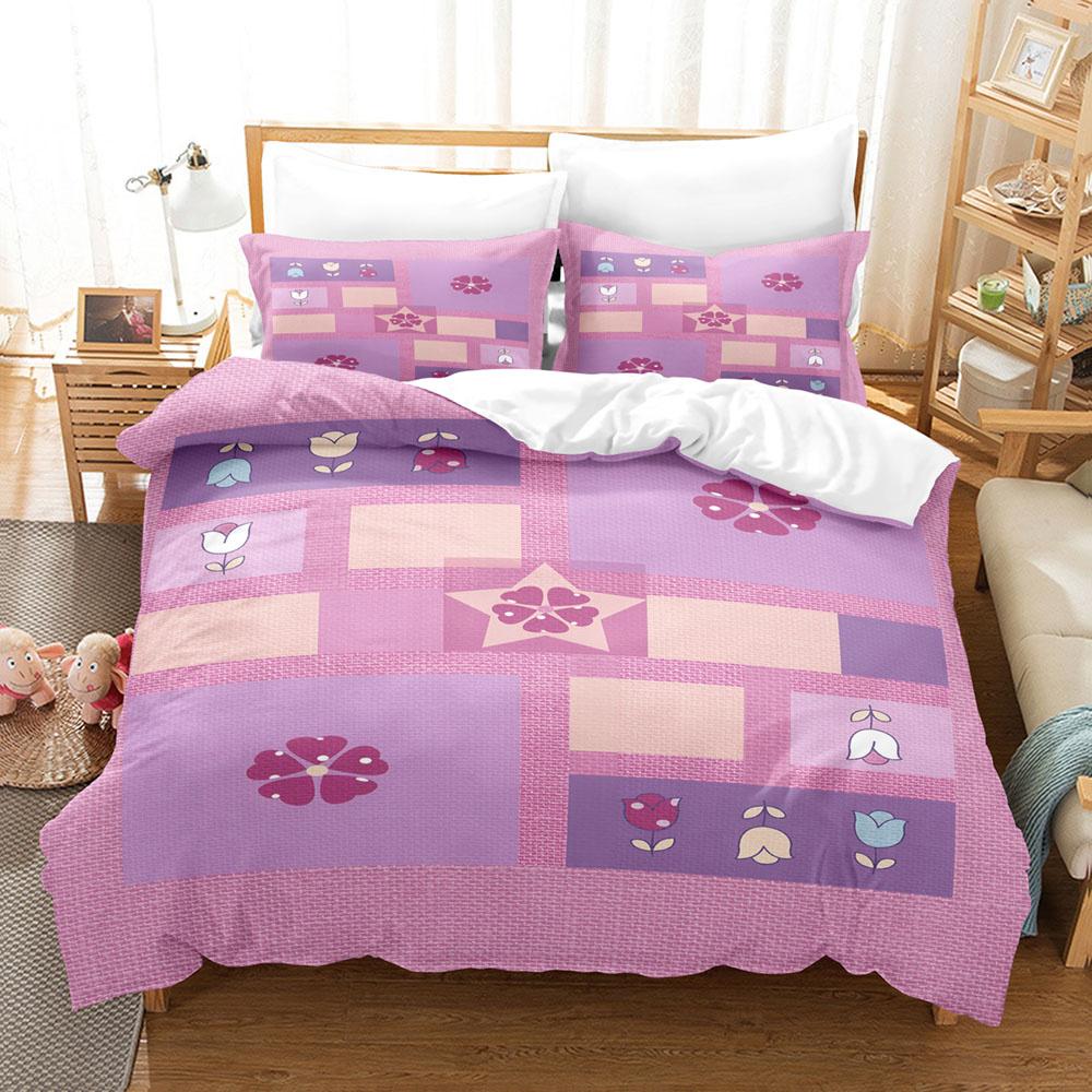 

Розовый Постельный Комплект Романтическая Тема Любовное Сердце Свадебная Машина Комплект Пододеяльника Королевский Размер Для Детей Девочек Женщин Покрывало EU single(135x200cm)