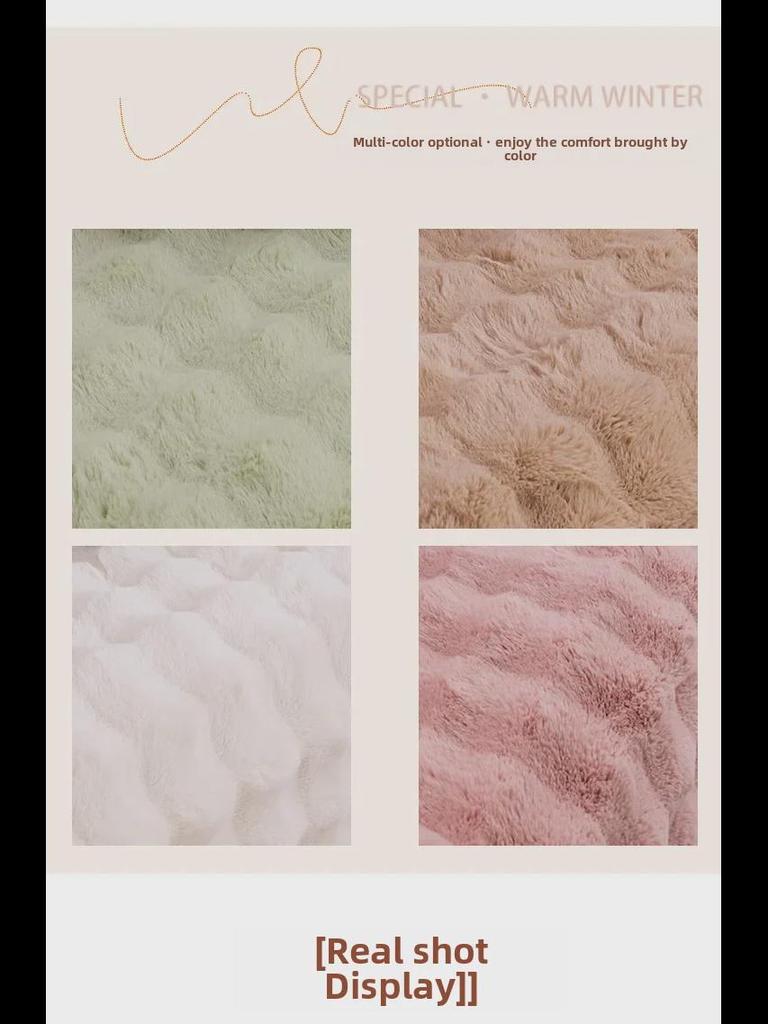 2023 Iepure Catifea Pluș Antiderapant Pernă & Husă pentru Canapea