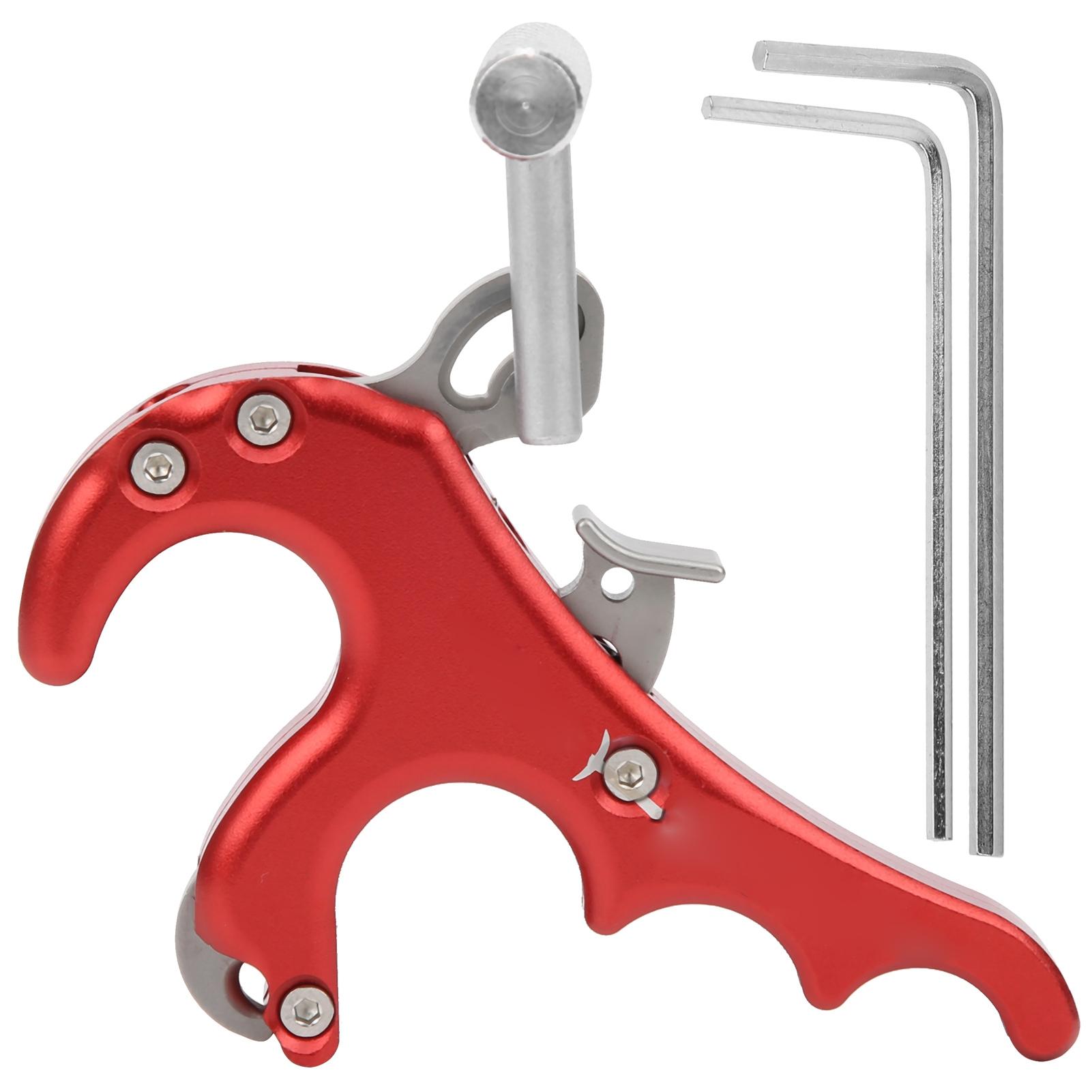 

Metal Release Aids Four Fingers Grip Thumb Caliper Trigger Compound Bow Accessories