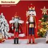 30cm/38cm Nutcracker King Mouse Fencing Puppet Wooden Handicrafts Christmas Decoration New Year Party Desktop Ornaments