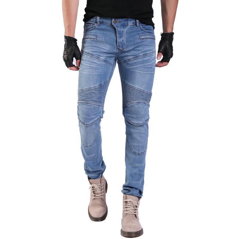 Men's Four-Season Off-Road Motorcycle Casual Stretch Jeans PK-718