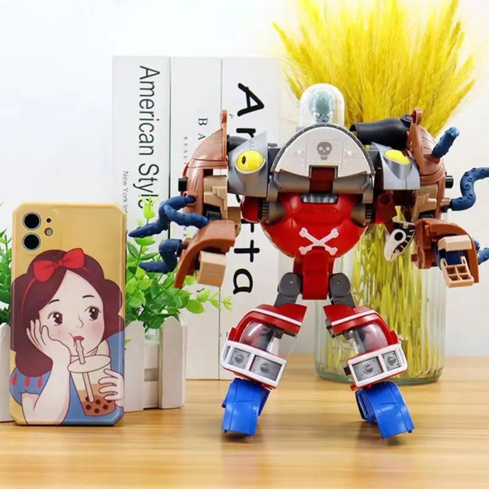 Plants vs. Zombies Boss Robot Melon-pult Chomper Action Figure Model Set PVC Deformation Doll Toys for Gift