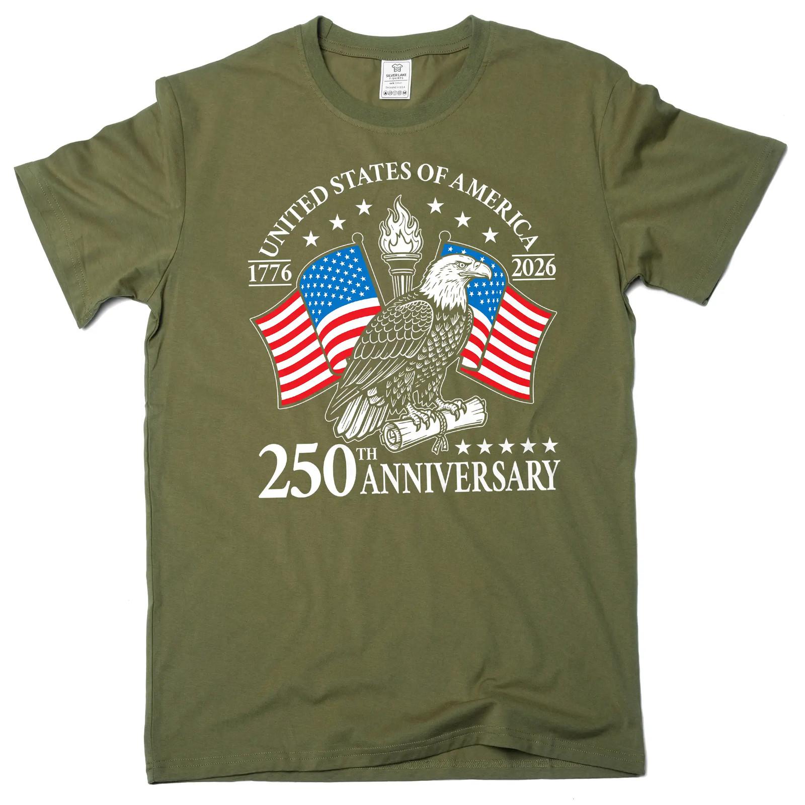 250 Year US Independence Day T-shirt 1776-2026 250th anniversary Tee Shirt S разноцветный