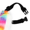 Handmade plush fox tail rainbow beast tail costume comic exhibition large wolf tail cosplay props accessories