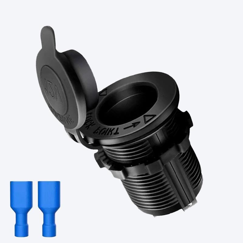 Dual Port PD Fast Car & Motorcycle Charger Adapter 12-24V