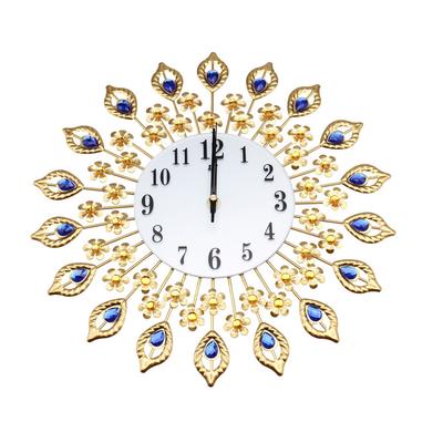 Modern Mute Quartz Wall Clock for Living Room Bedroom (Not Including Battery)