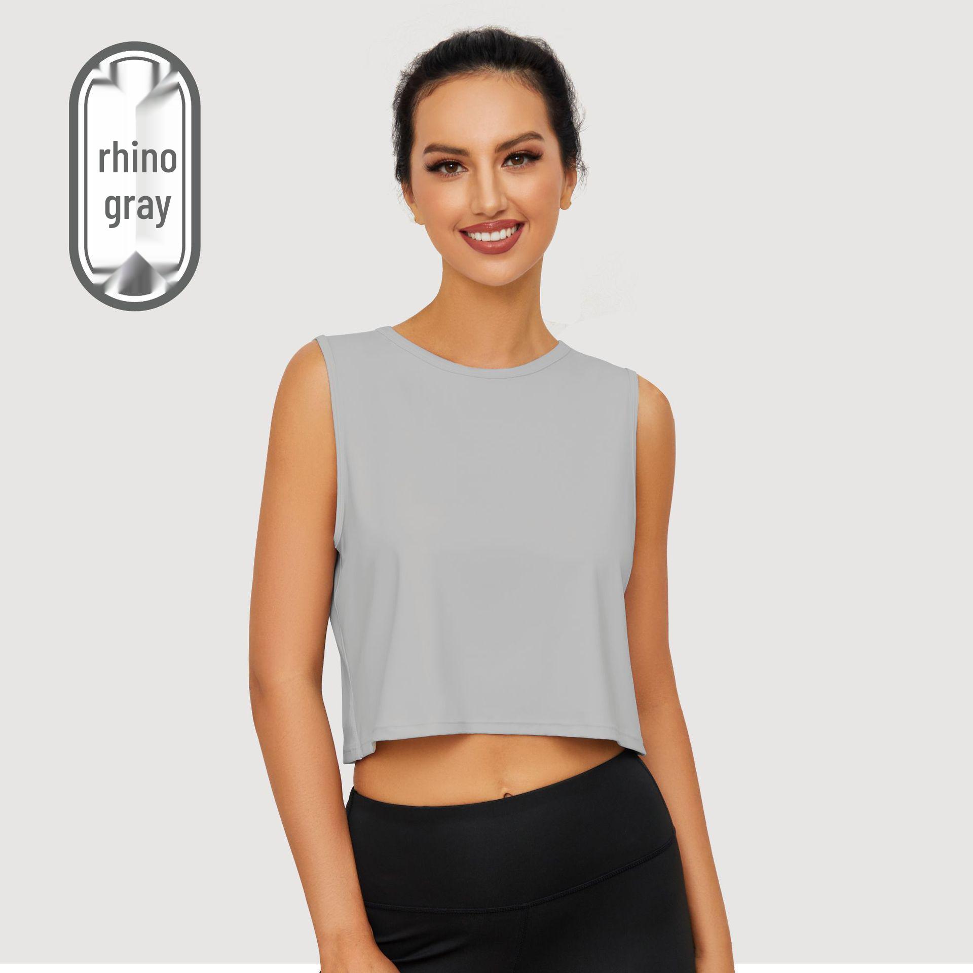 

Женская спортивная майка из ледяного шелка с быстрым высыханием - Свободная, легкая накидка для йоги S (40-50 kg)