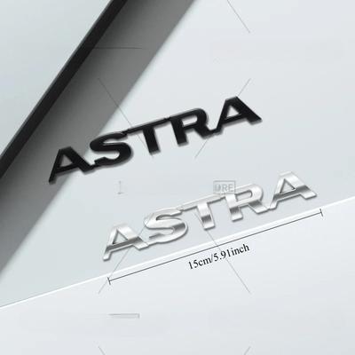 3D Car Styling For Astra G H J K F Letter Emblem OPC GTC Vauxhall Badge Metal Stickers Rear Trunk Decals Auto Accessories