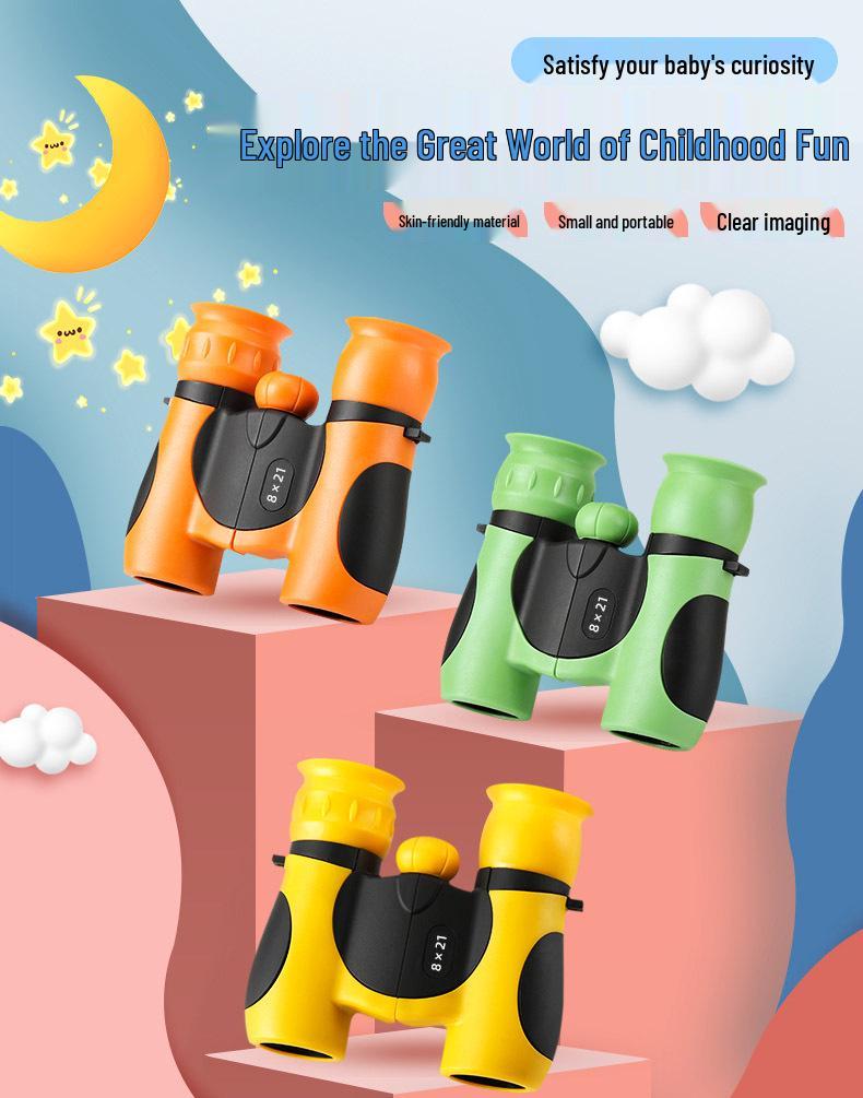 Children's 8×21 HD Binoculars: Full Optical, High Magnification, Ideal Gift for Students and Concerts