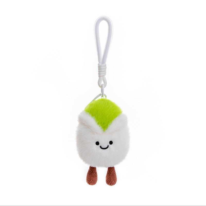 Fun Pistachio Plush Doll Keychains Kawaii Fruit Plushie Pendant Cute Backpack Accessorie Christmas Decorations Gifts for Friends