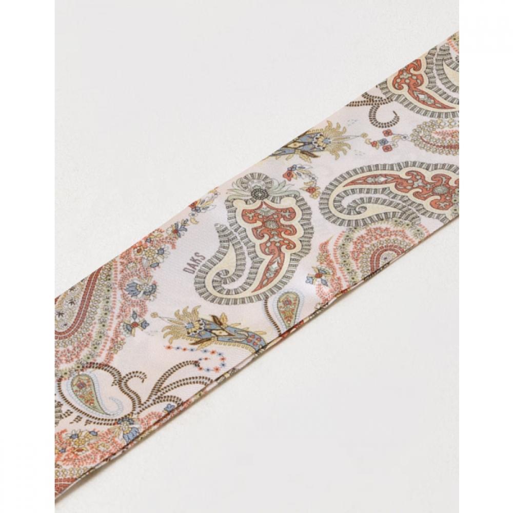 Daks Paisley Pink Silk Petit Scarf Dcsc6f550p1
