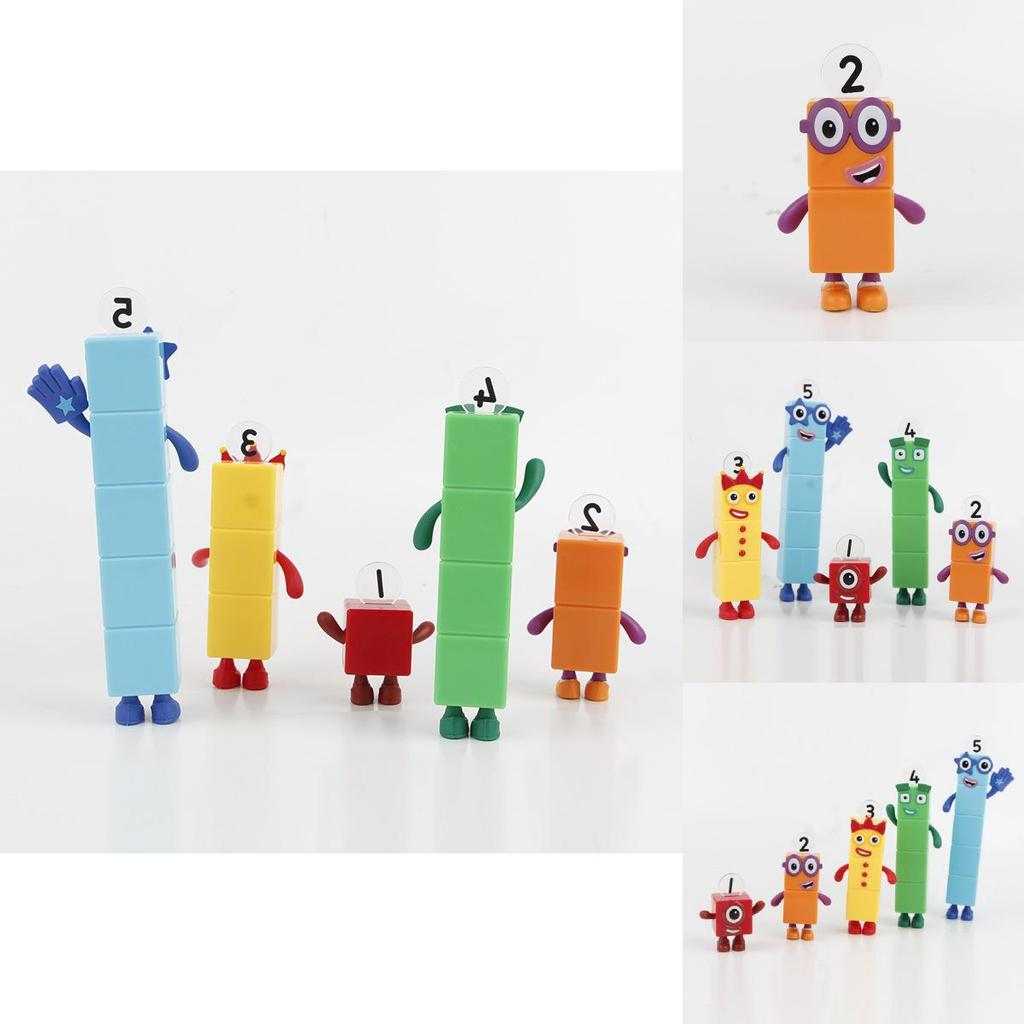 Numberblocks Bunte Bausteine Niedliche Verwandlungsfiguren für Kinder Spielzeit