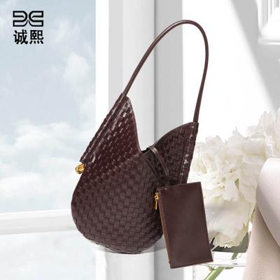 Premium Versatile Large-capacity Tote Bag Hand-woven Bag Casual Retro Women's Trend Portable Shoulder Bag