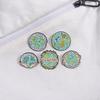 Earth Love Series Eco-Friendly Green Brooch & Medal Set