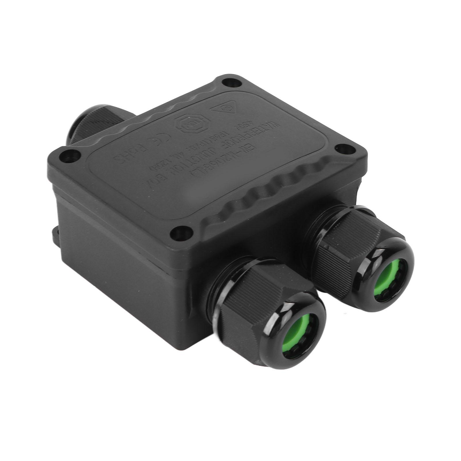 

Outdoor Waterproof IP68 Junction Box Y Type 3 Way Plug Line Junction Box with Screw Holes for Home Outdoor