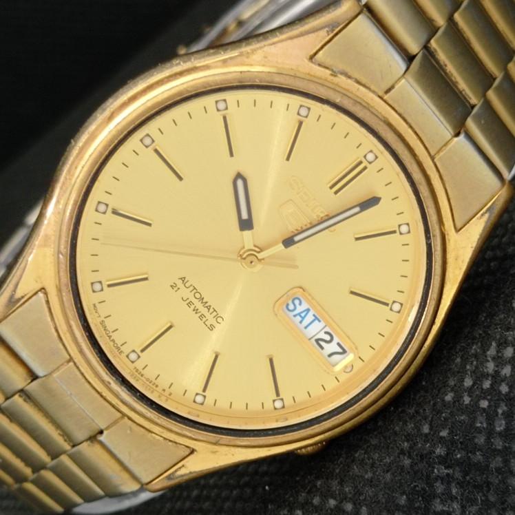 

USED VINTAGE SEIKO 5 AUTO 7S26A JAPAN MENS ORIGINAL DIAL WATCH 621a-a413473-2 SKU621a-a413473