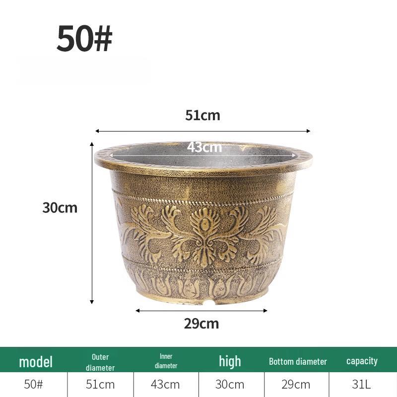 Yingtang Large Round Plastic Flower Pot