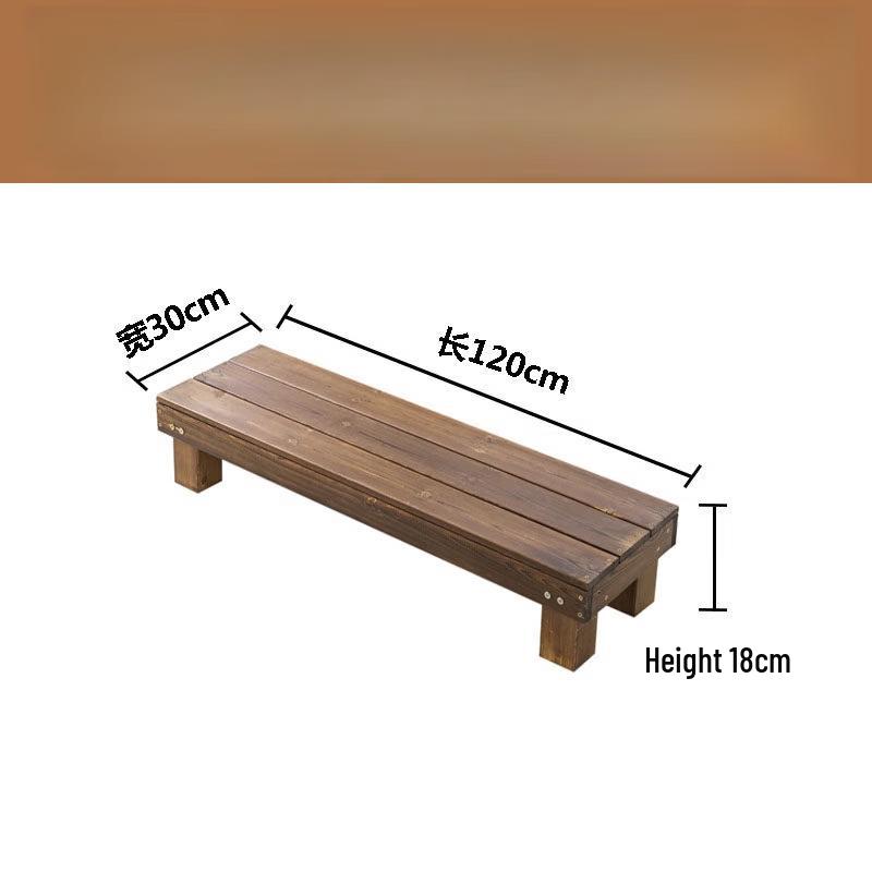 Outdoor Solid Wood Ladder Flower Stand