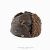 Unisex Vintage Leather Aviator Hat Winter Warm Ear Protection Cap Outdoor Motorcycling Skiing