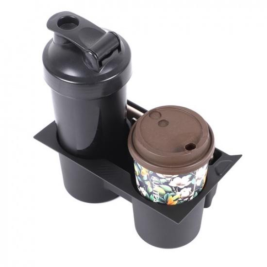 Black TPE Center Console Cup Holder Protector For Kia EV3 2024-2025