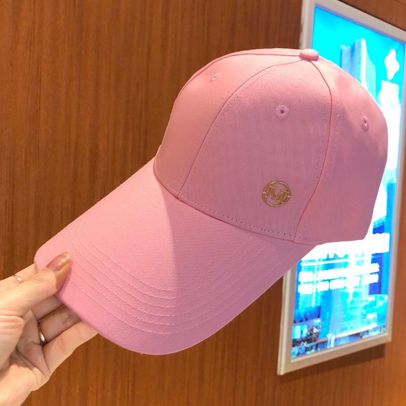 

Alphabet Embroidered Baseball Cap For Men Women Sun Protection Summer Casual Cotton Hat розовый