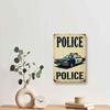 A Metal Artwork Featuring a HOLDEN Design Crafted from Tin In a Retro Style It Measures   Cm (   Inches) And Is Fra