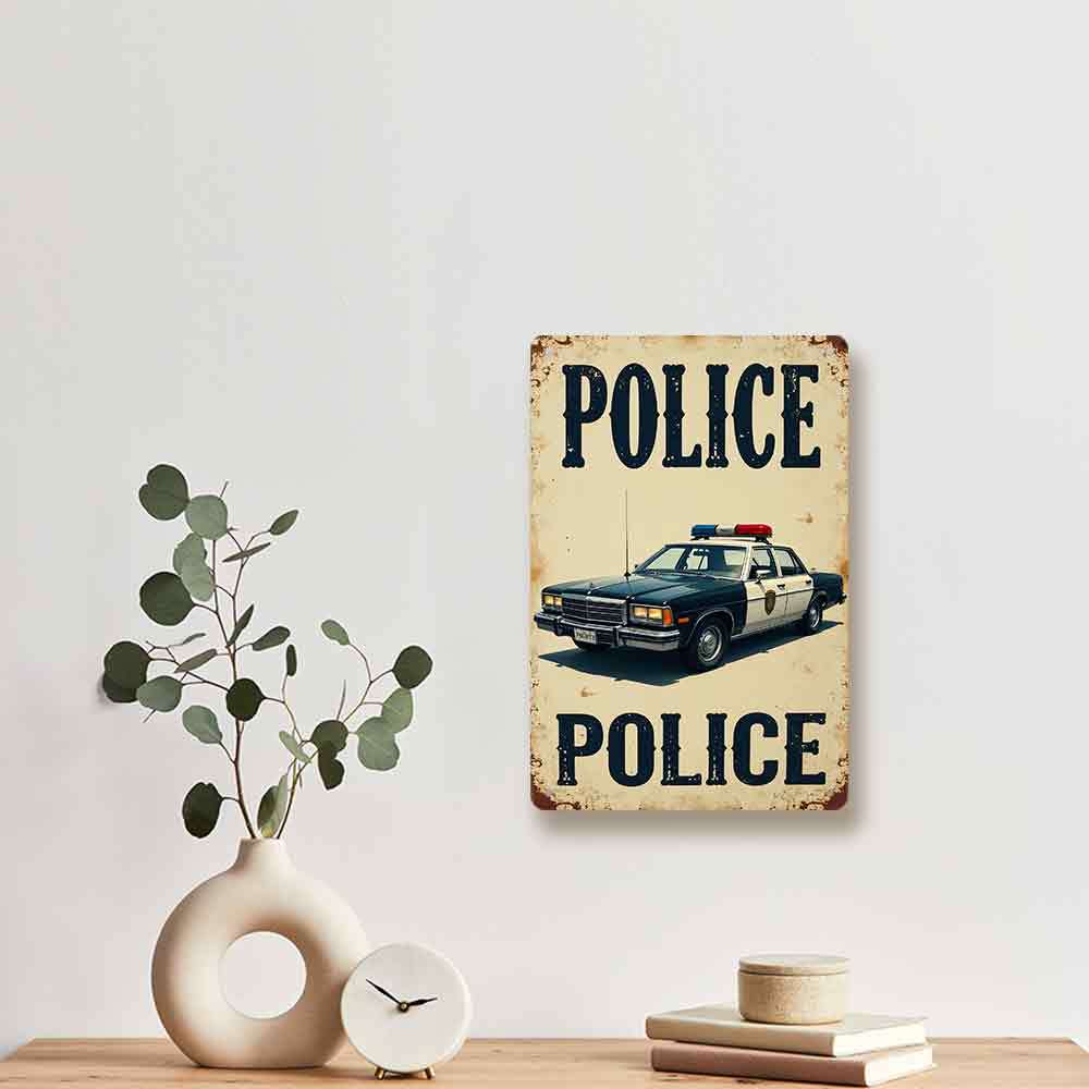A Metal Artwork Featuring a HOLDEN Design Crafted from Tin In a Retro Style It Measures   Cm (   Inches) And Is Fra